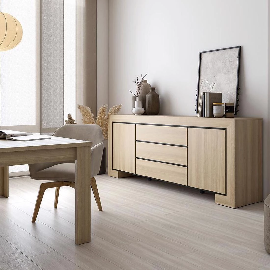 Cuba komoda 225x48x90 hrast