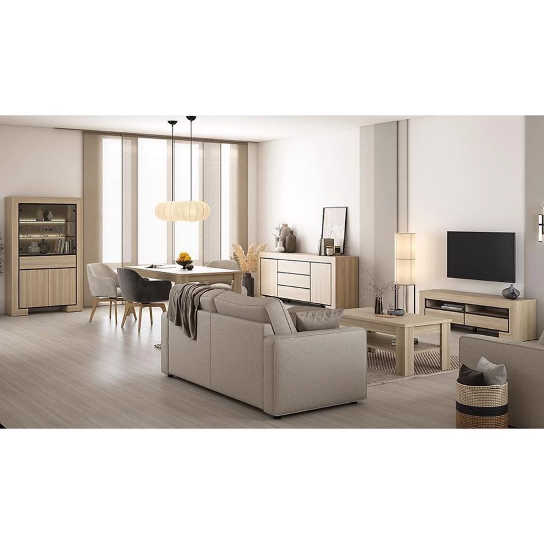 Cuba komoda 225x48x90 hrast