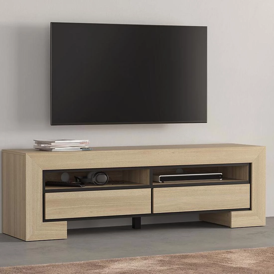 Cuba TV komode 160x41x50,5 hrast