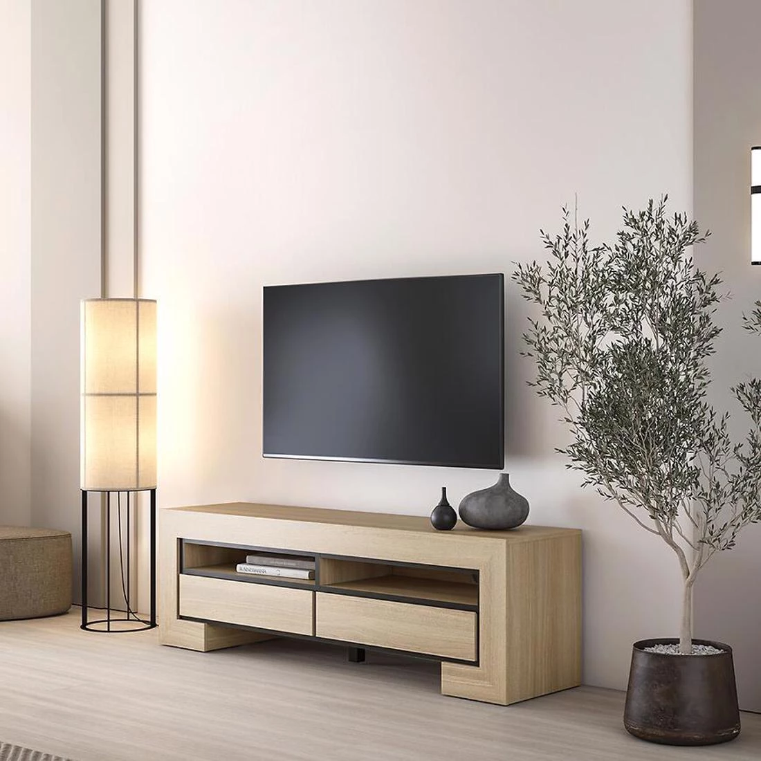 Cuba TV komode 160x41x50,5 hrast