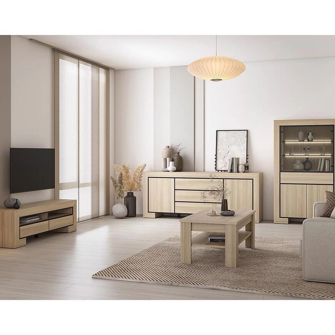 Cuba TV komode 160x41x50,5 hrast