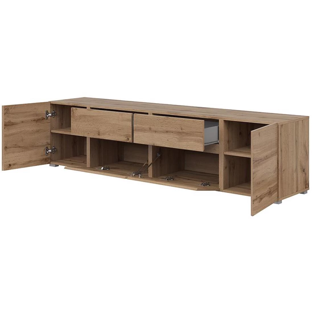 Asymetric TV komode 195x40x48 hrast