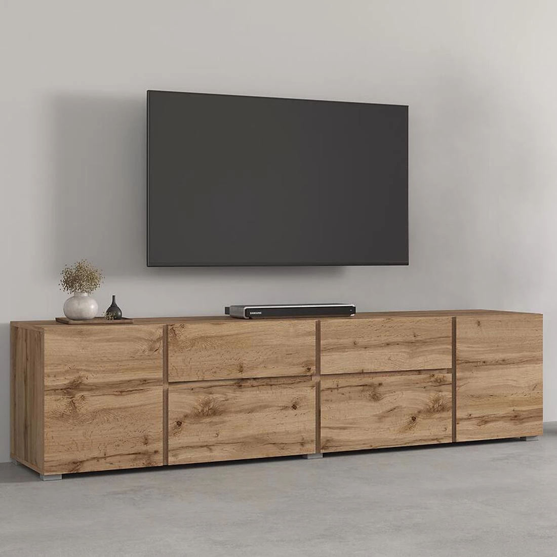 Asymetric TV komode 195x40x48 hrast