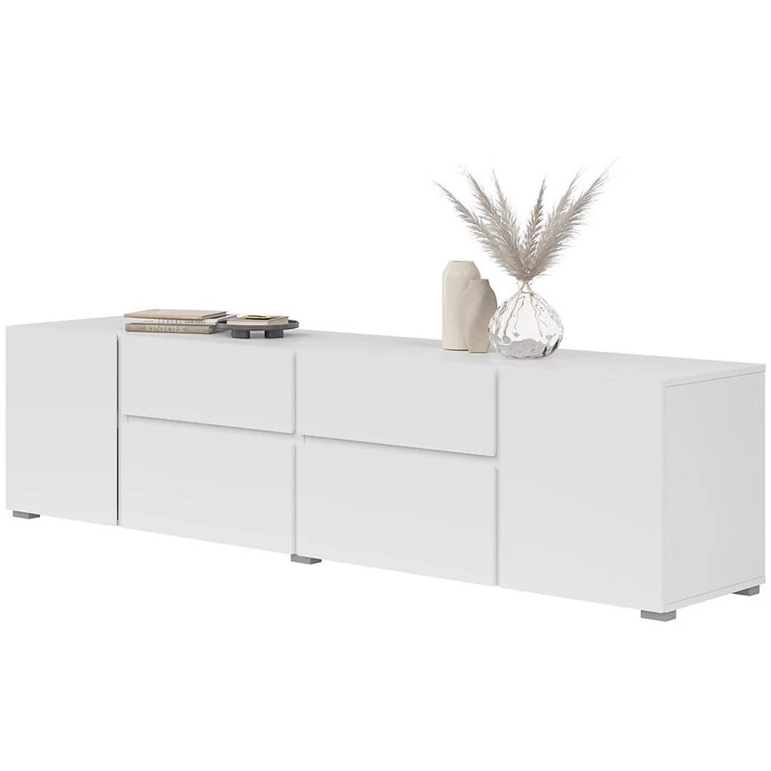 Asymetric TV komode 195x40x48 bijela