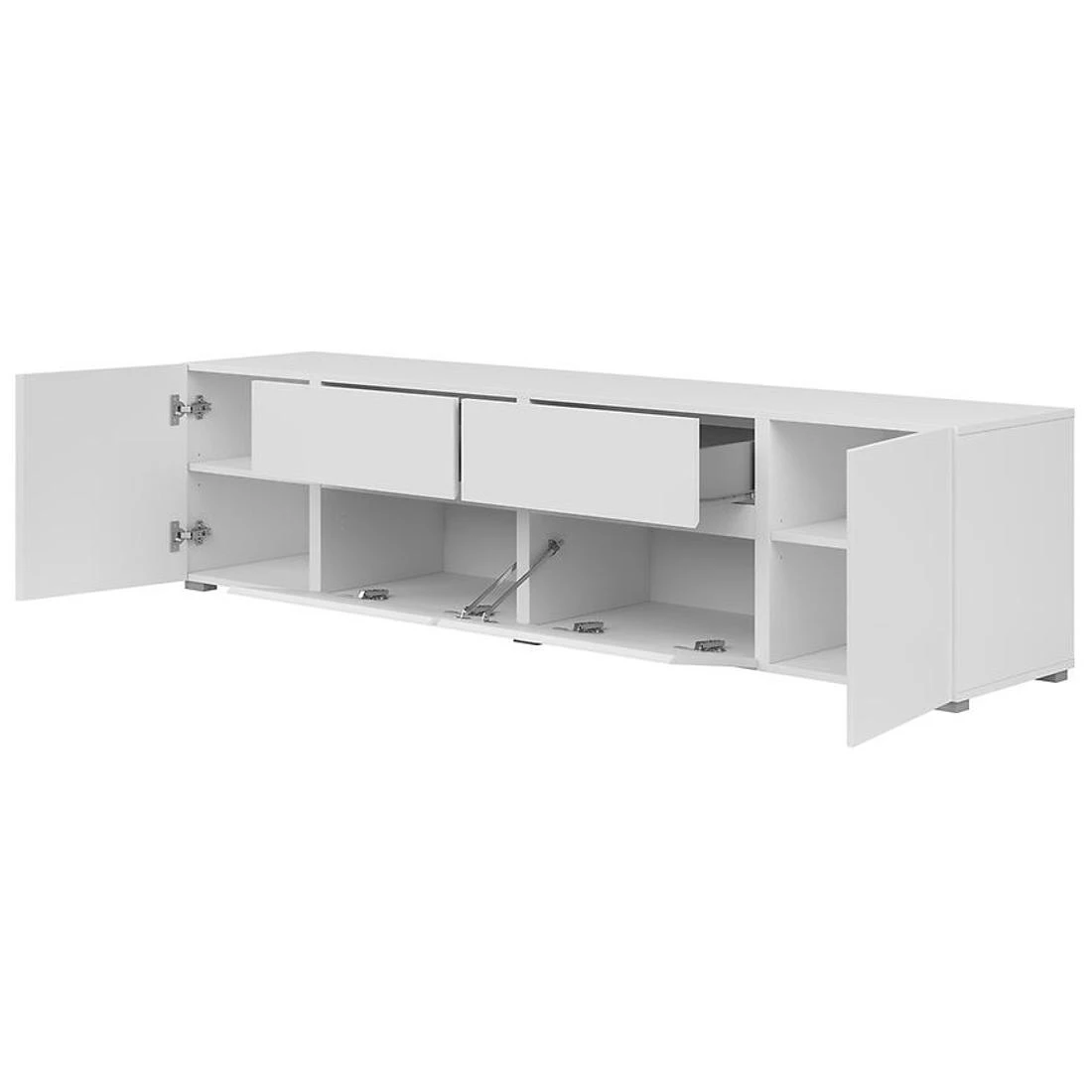 Asymetric TV komode 195x40x48 bijela