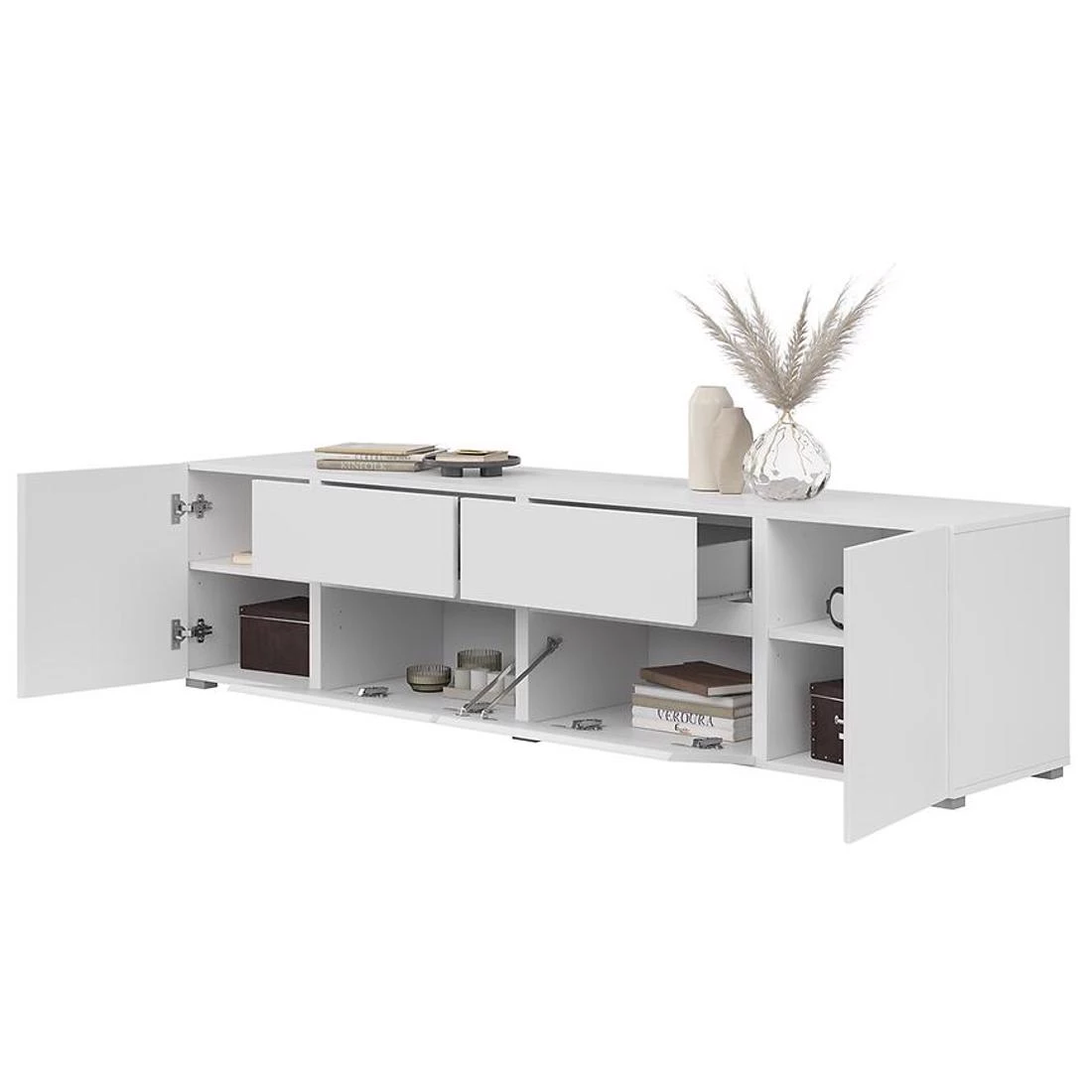 Asymetric TV komode 195x40x48 bijela