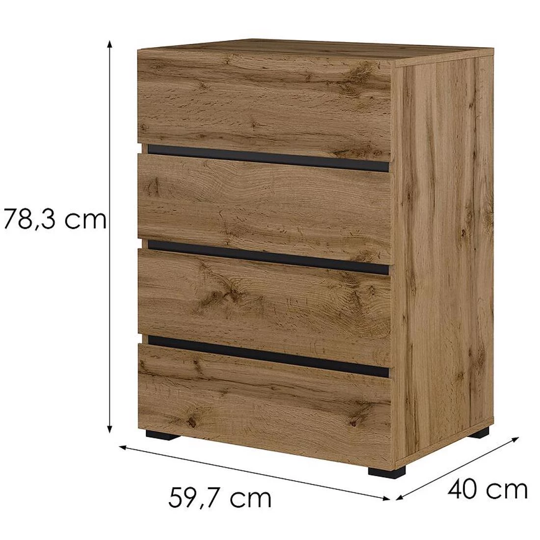 Cross komoda 59,7x40x78,3 hrast