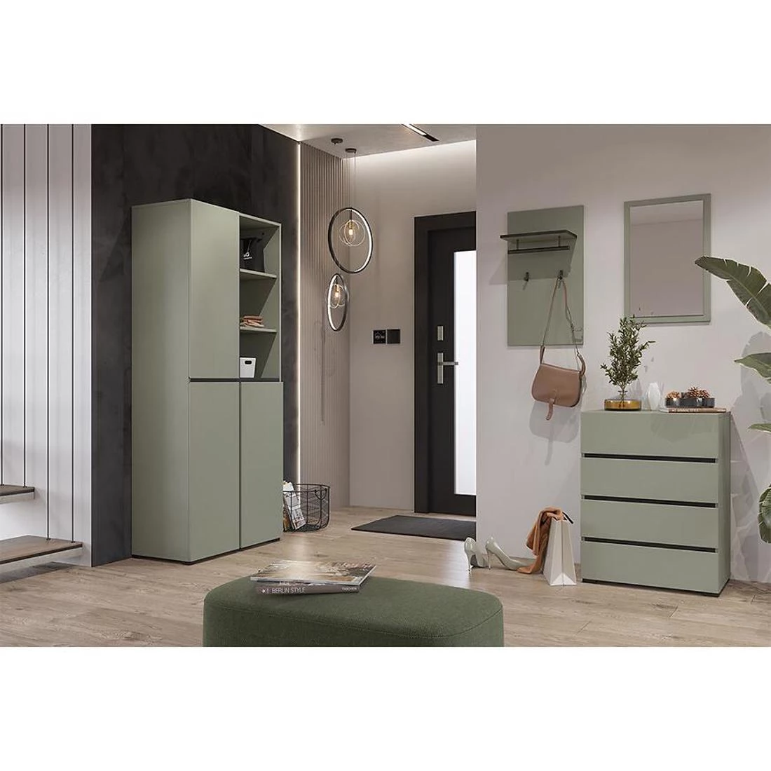 Cross komoda 59,7x40x78,3 zelena