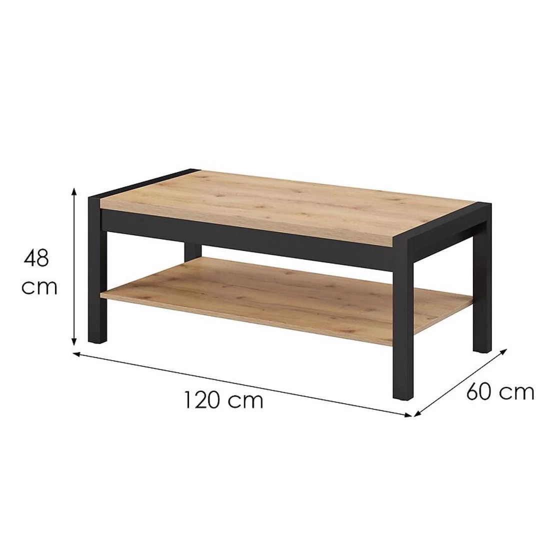 Aktiv stocic 120x60x48 hrast