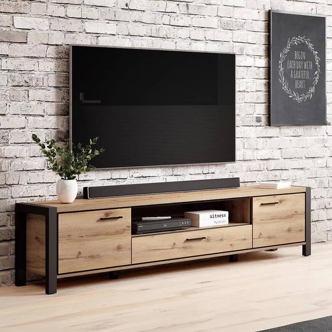Aktiv TV komode 210x41x50 hrast