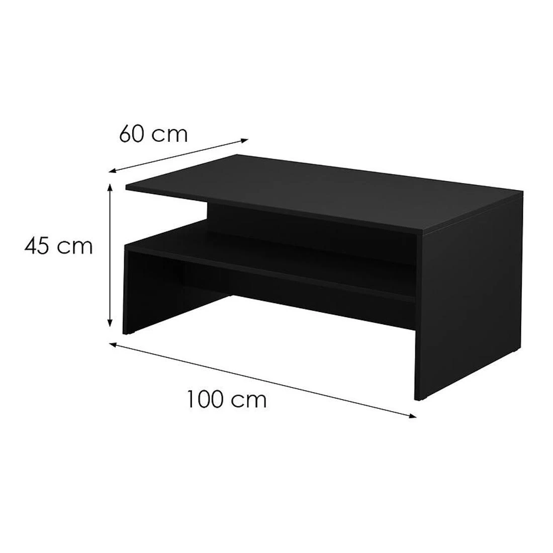Athens stocic 100x60x45 crna