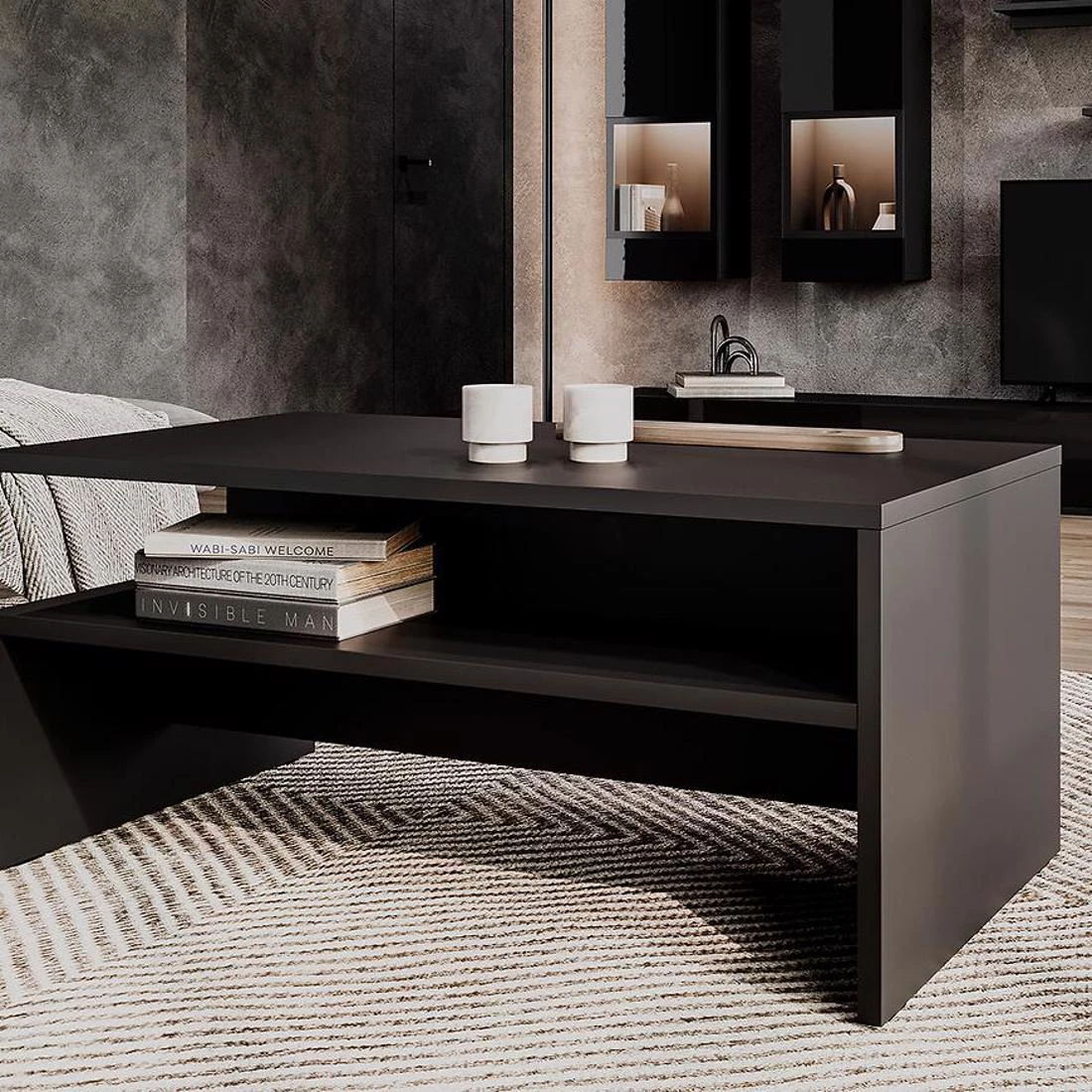 Athens stocic 100x60x45 crna