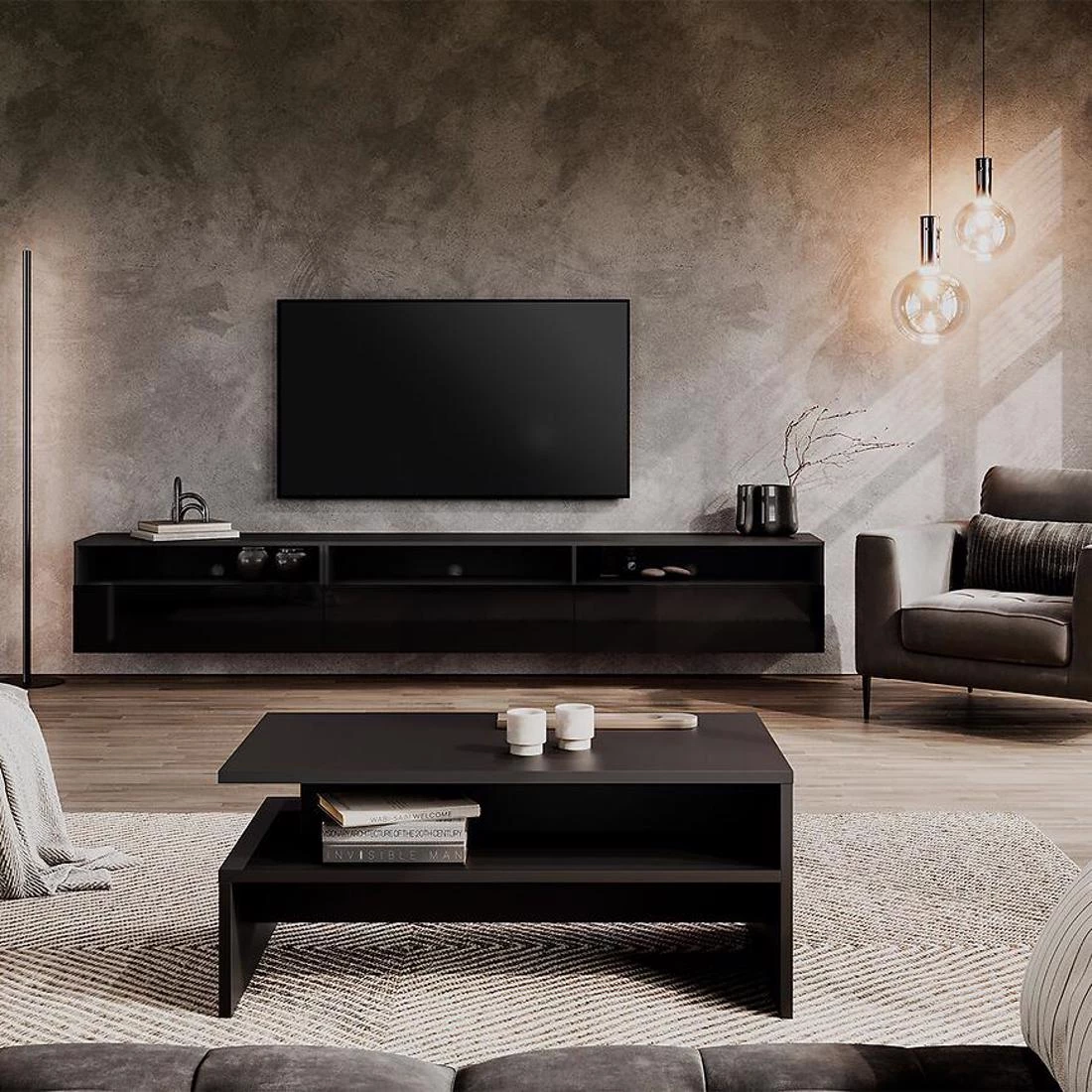 Athens stocic 100x60x45 crna