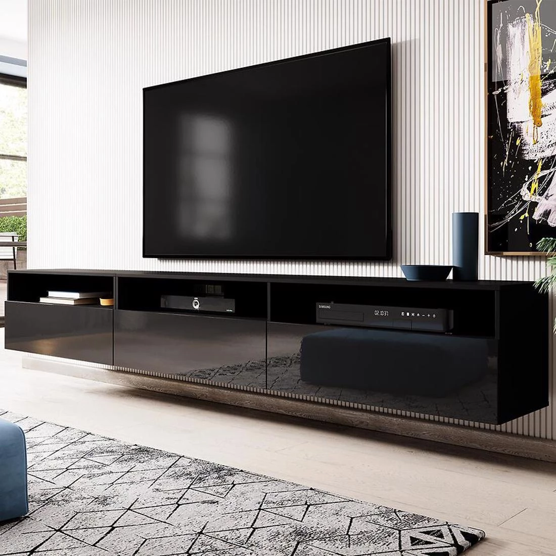 Athens TV komode 270x41x40 crna