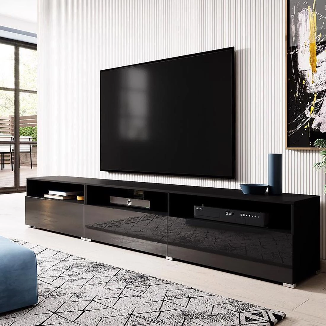 Athens TV komode 270x41x40 crna