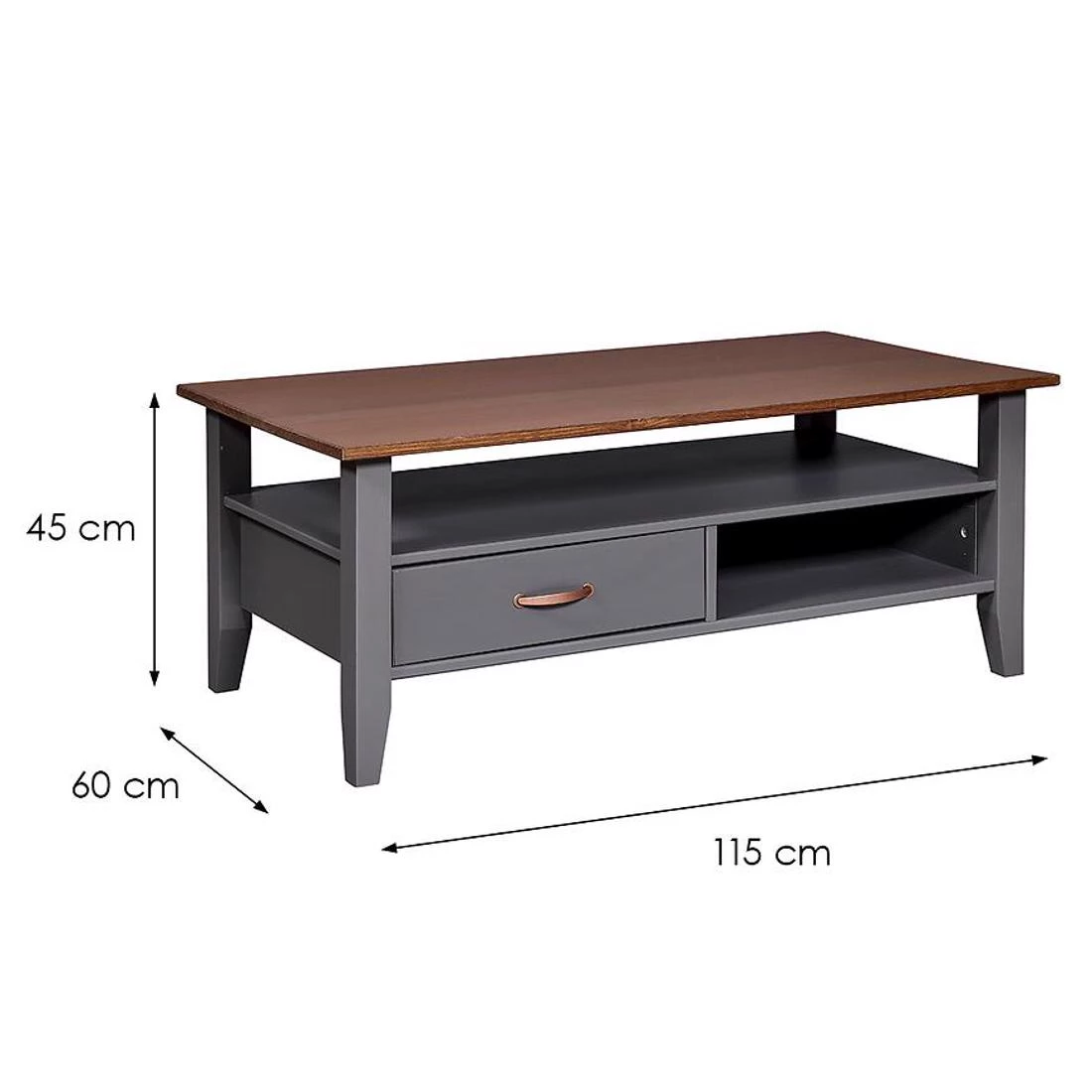 Luzerna stolic 115x60x45 siva