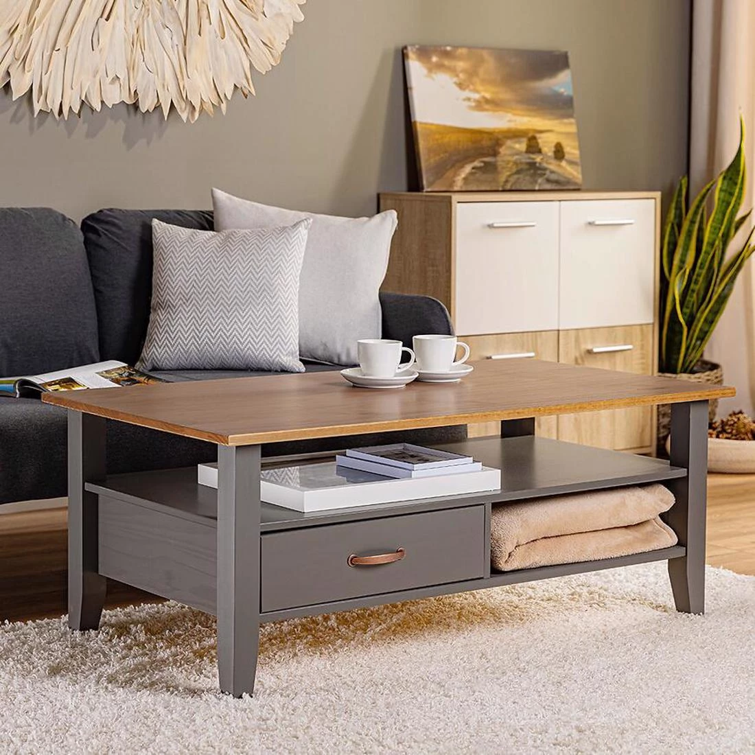 Luzerna stolic 115x60x45 siva