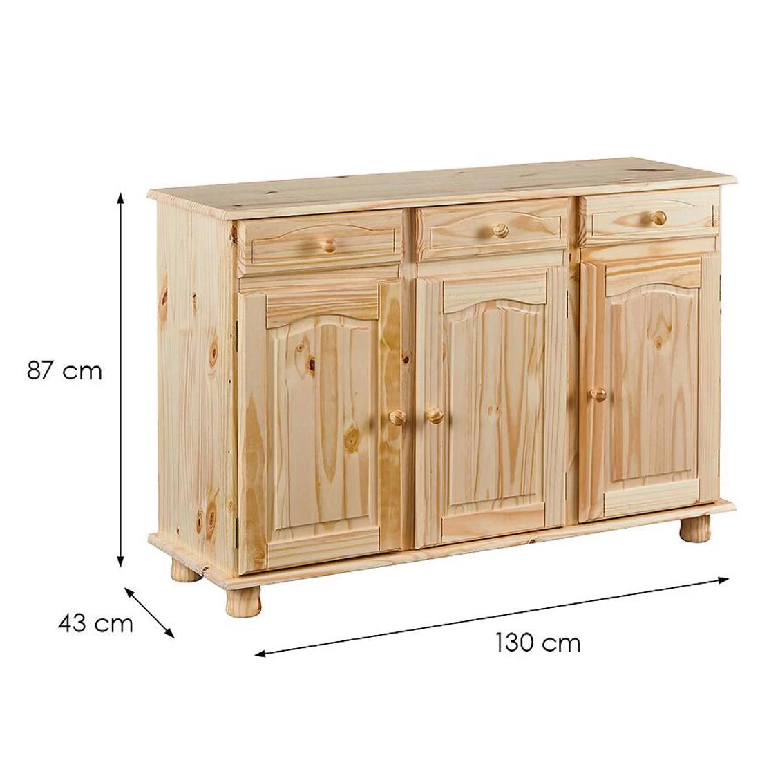 Abaco komoda 130x43x87 natur