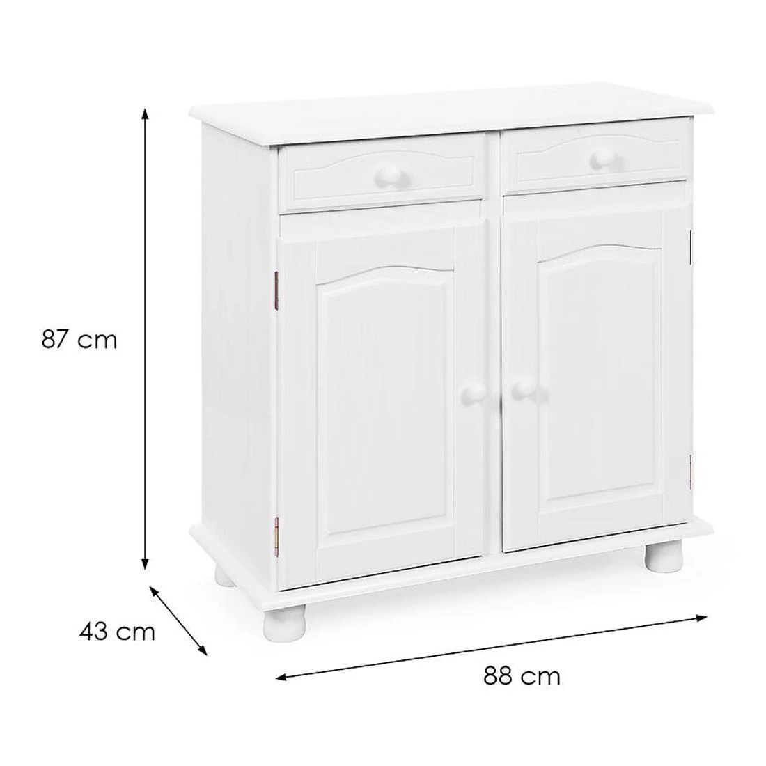 Lovi komoda 88x43x87 bela