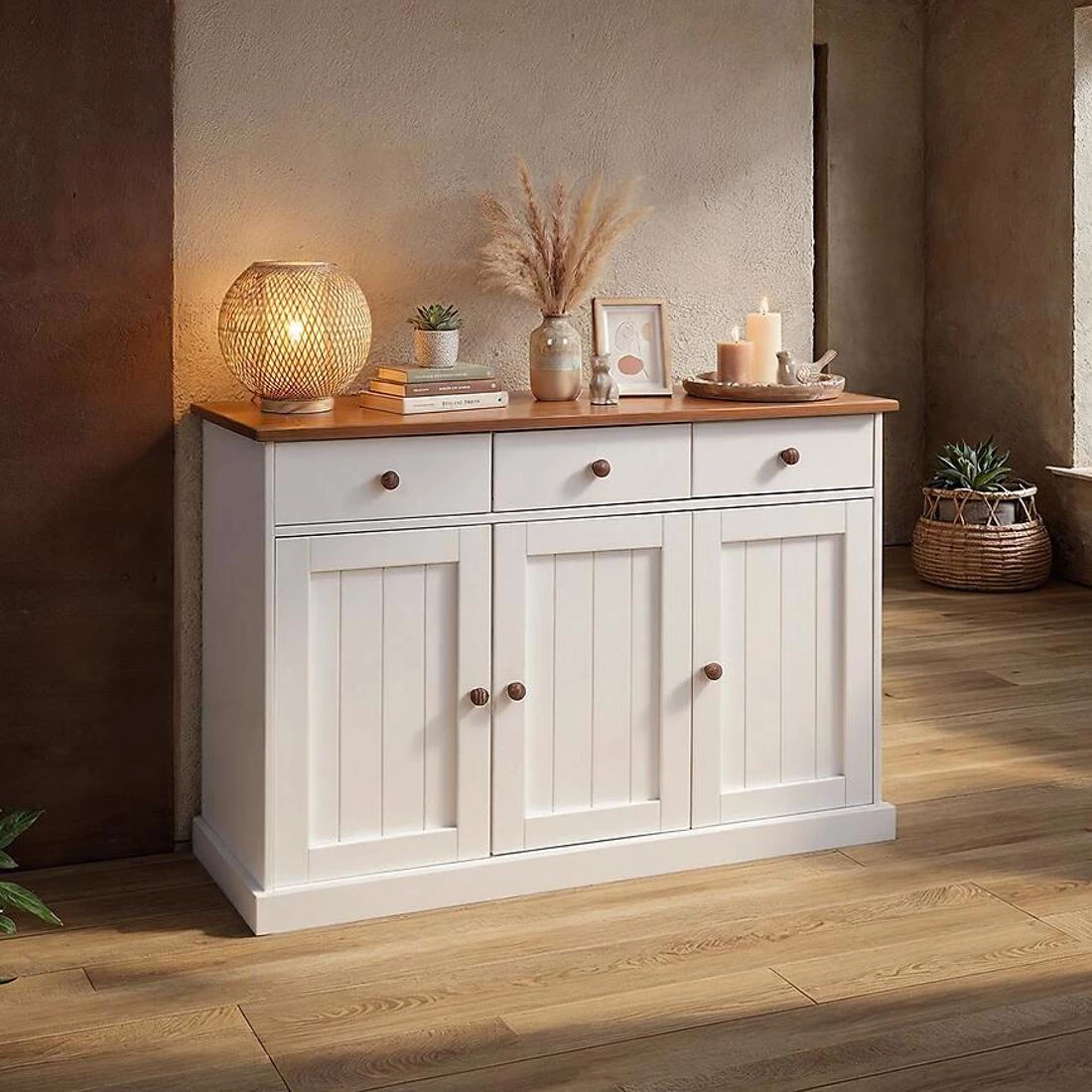 Westerland komoda 131x45x86 bela