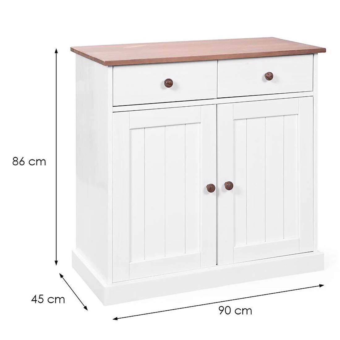 Westerland komoda 90x45x86 bela
