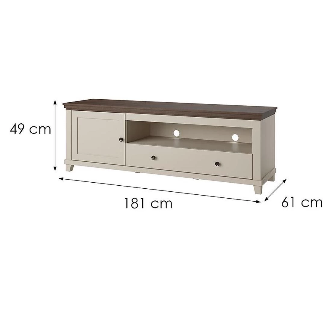 Evora TV komode 181x49x61 bež