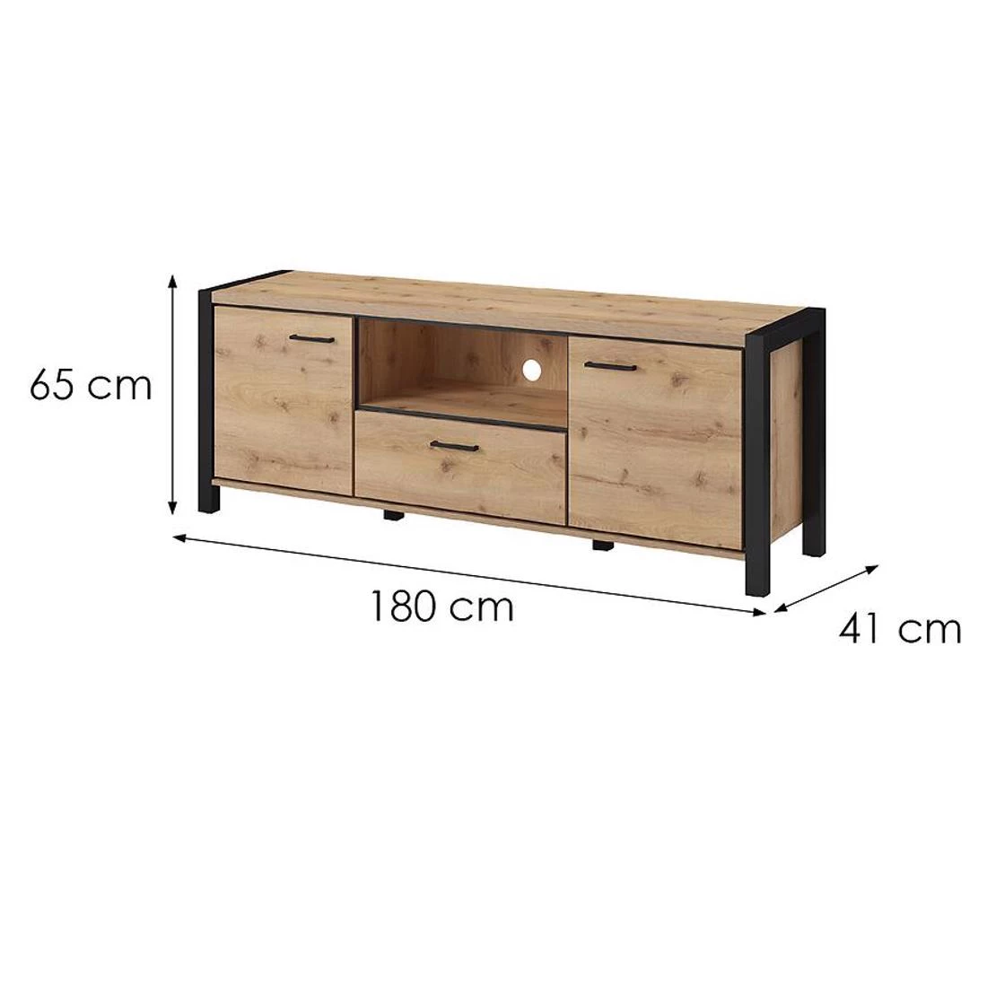 Aktiv TV komode 180x41x65 hrast