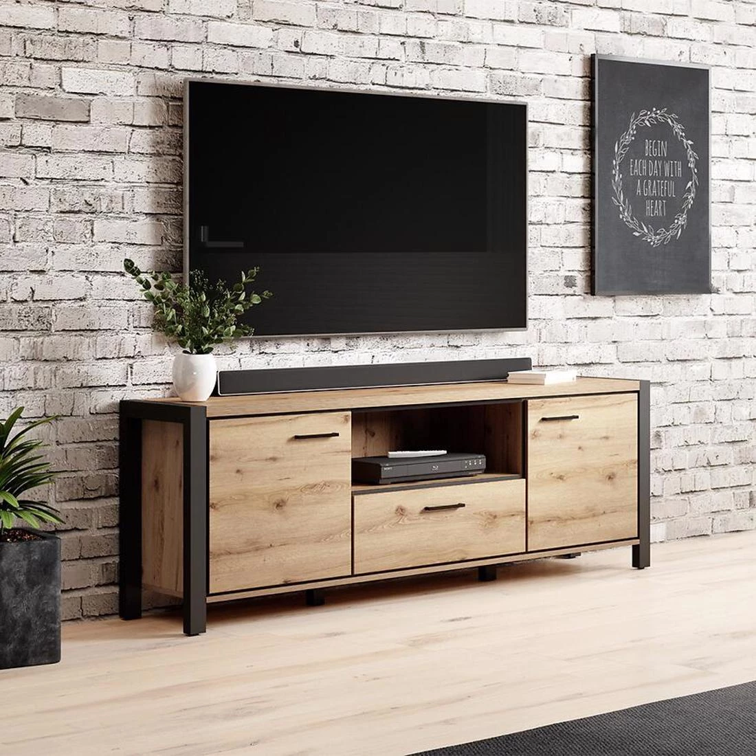Aktiv TV komode 180x41x65 hrast