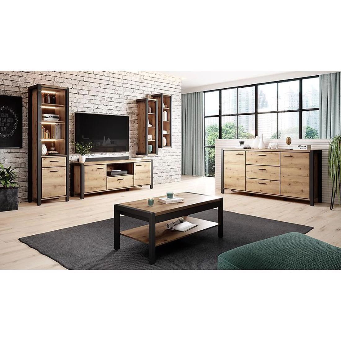 Aktiv TV komode 180x41x65 hrast