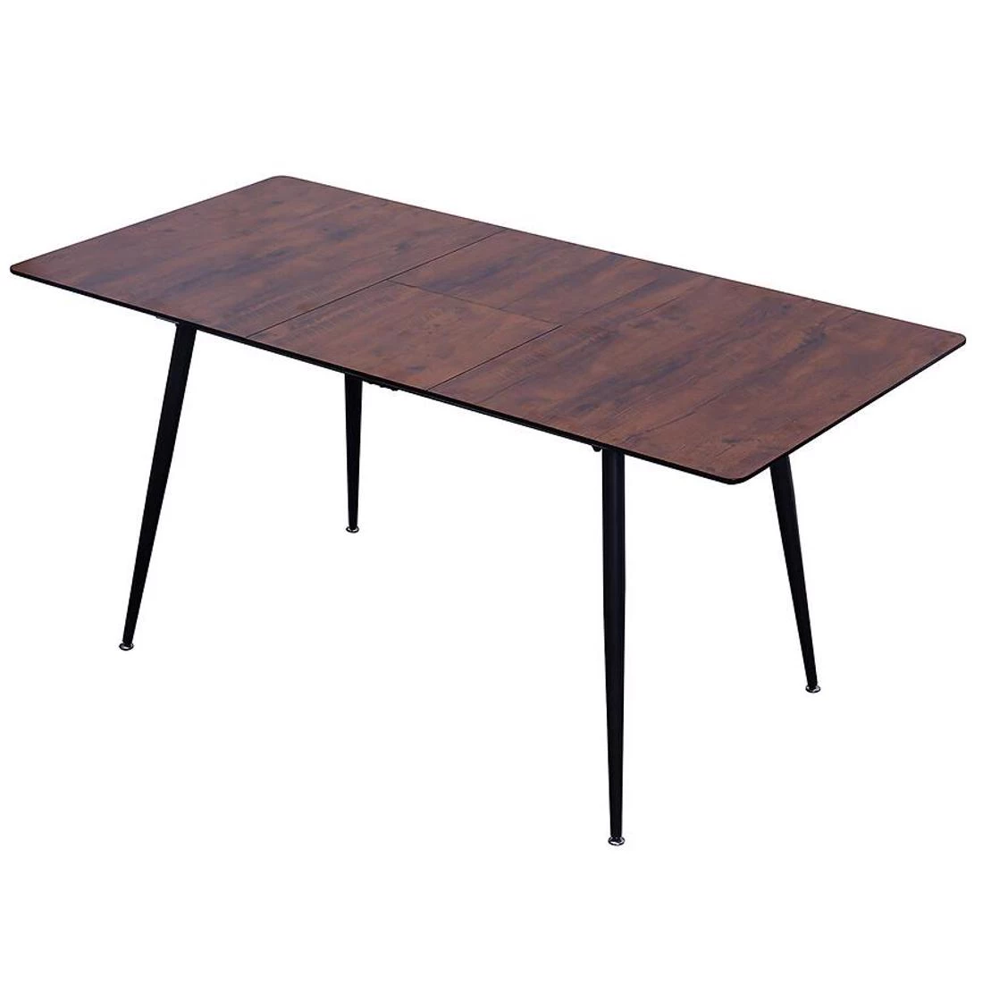 Remy stol 120/160x80x76 cm tamnosmeda/crna