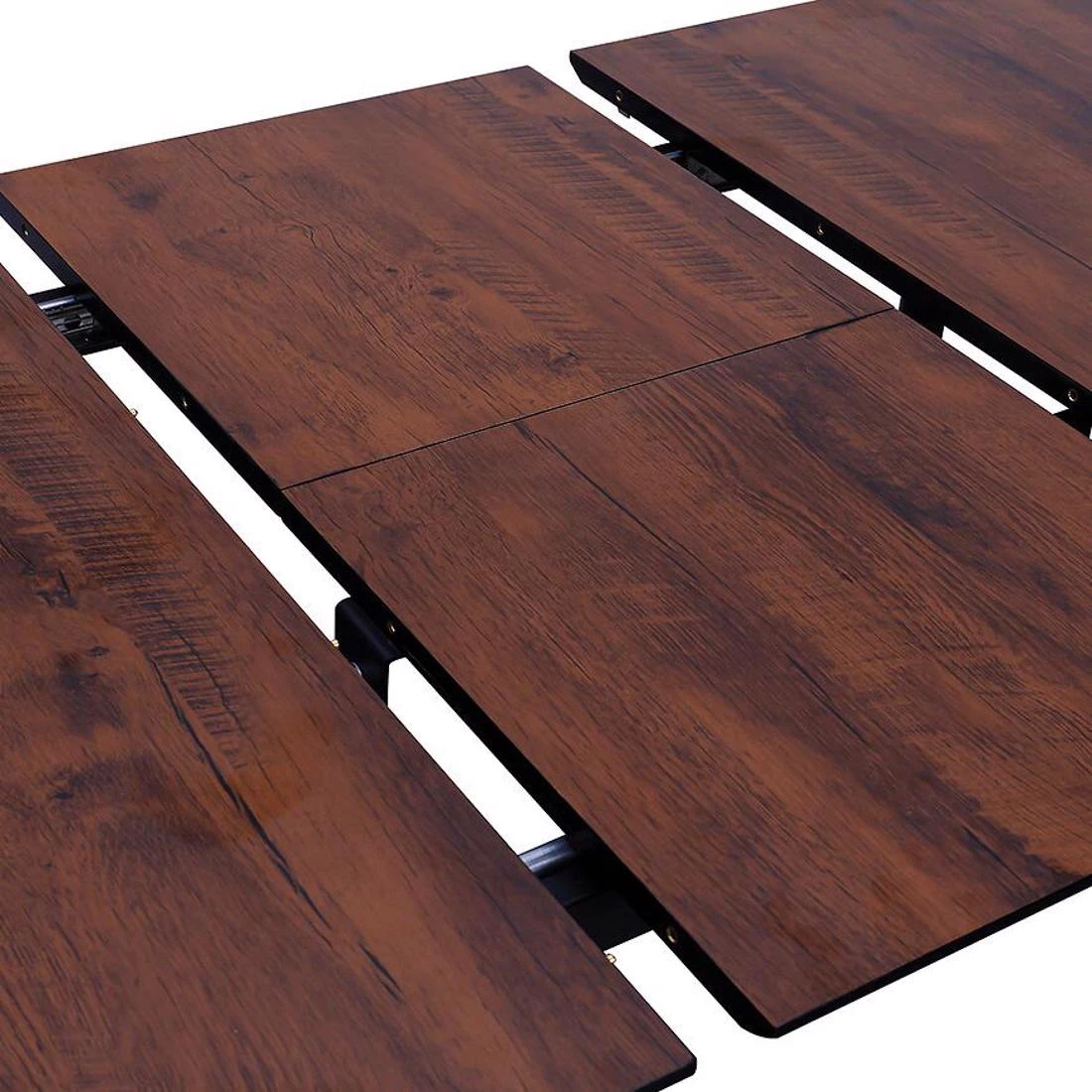 Remy stol 120/160x80x76 cm tamnosmeda/crna