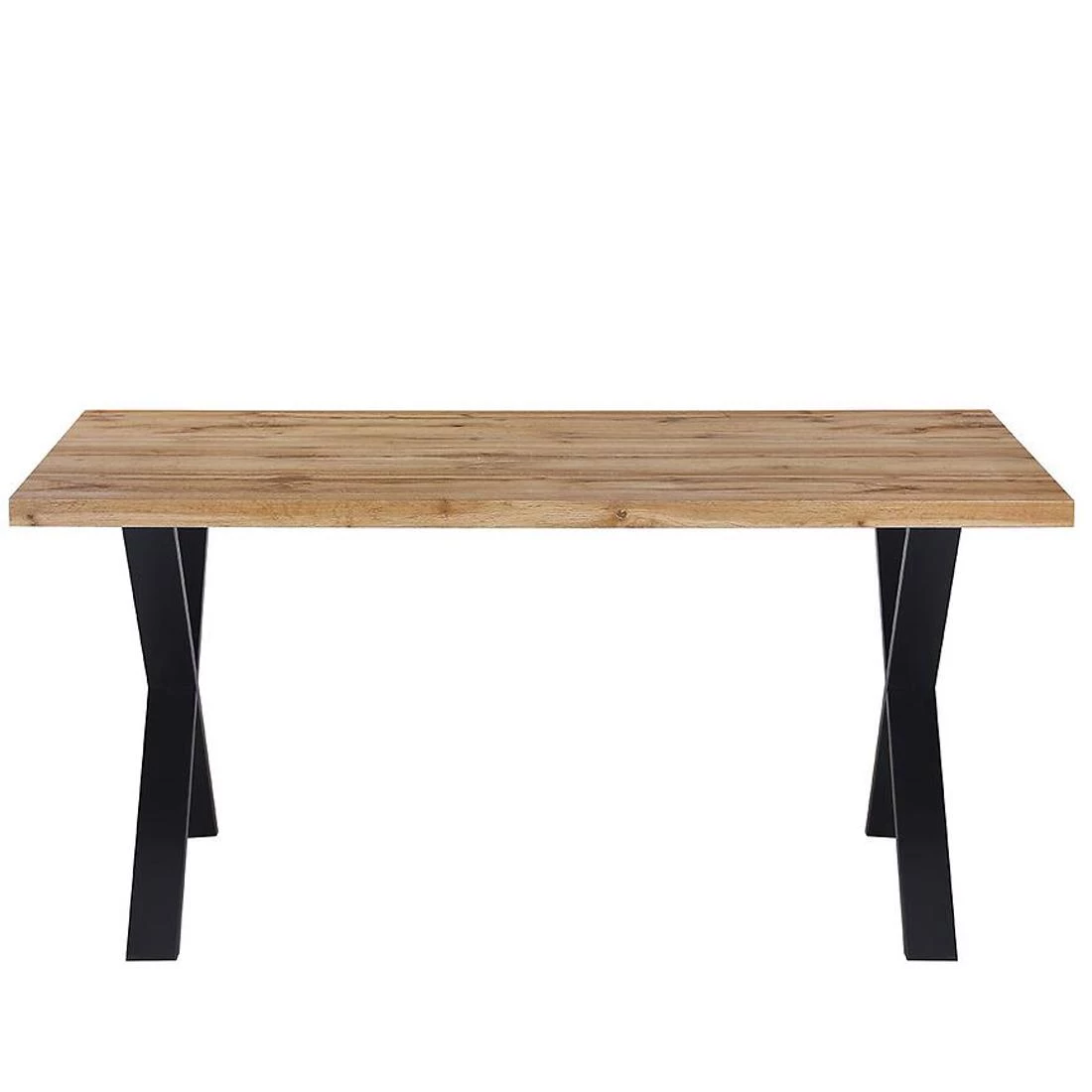 Idaho stol 160x90x75 cm prirodna boja drveta/crna