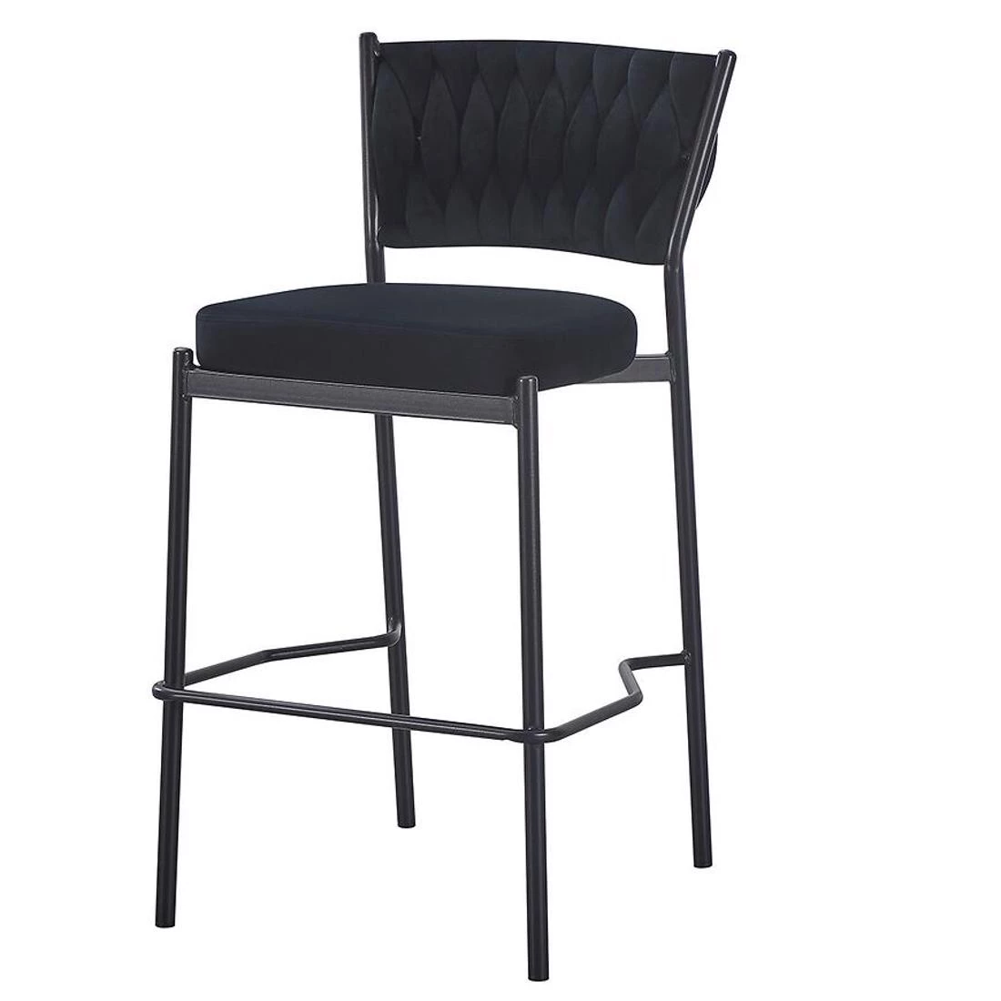 Glamour barska stolica 54x45x68/93 cm crna