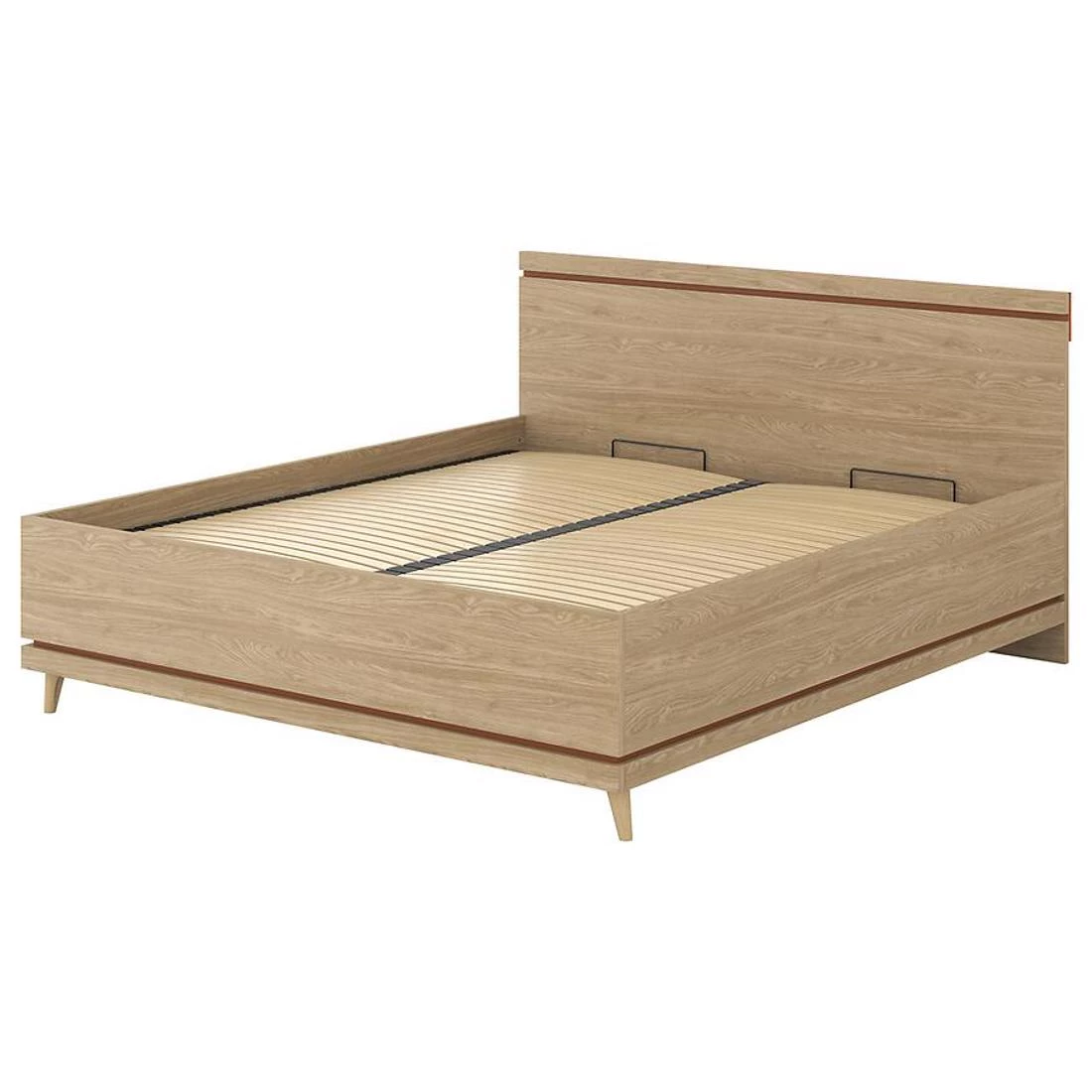 Scandi 52 krevet sa prostorom za odlaganje 185x207x100cm hrast
