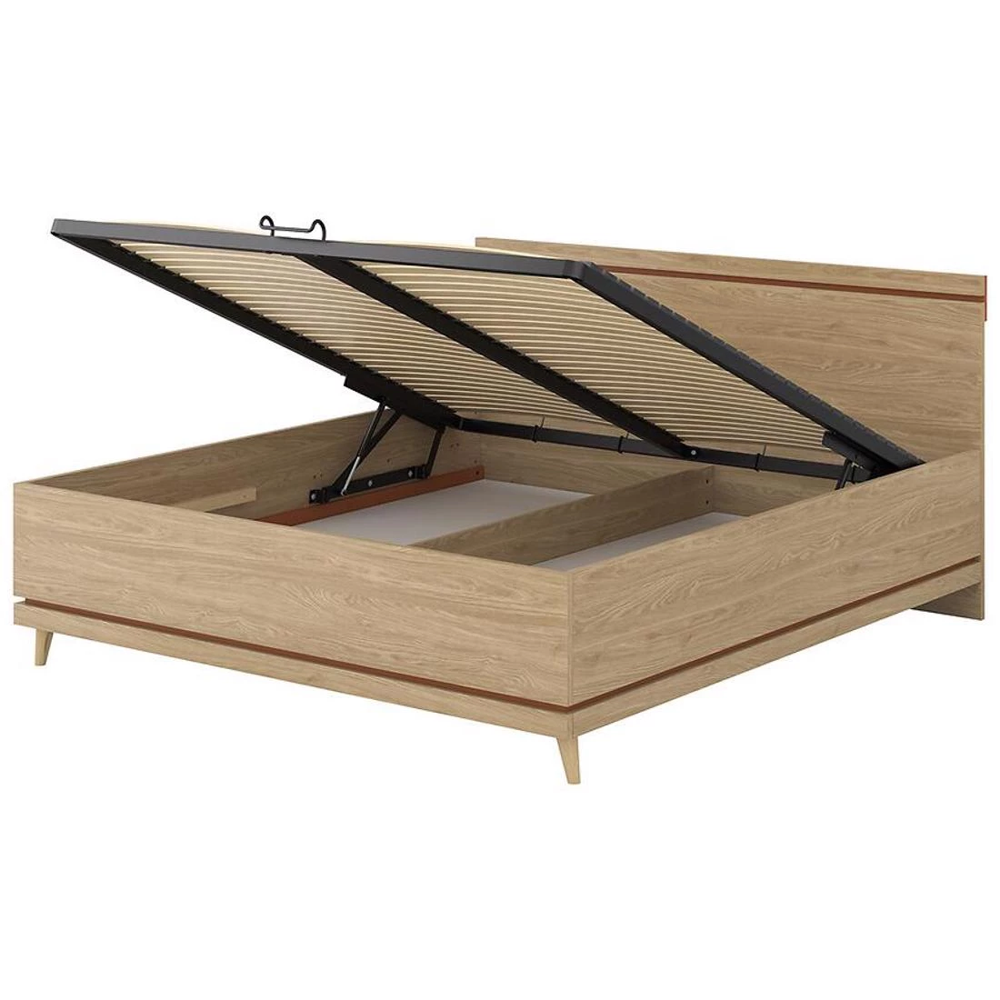 Scandi 52 krevet sa prostorom za odlaganje 185x207x100cm hrast