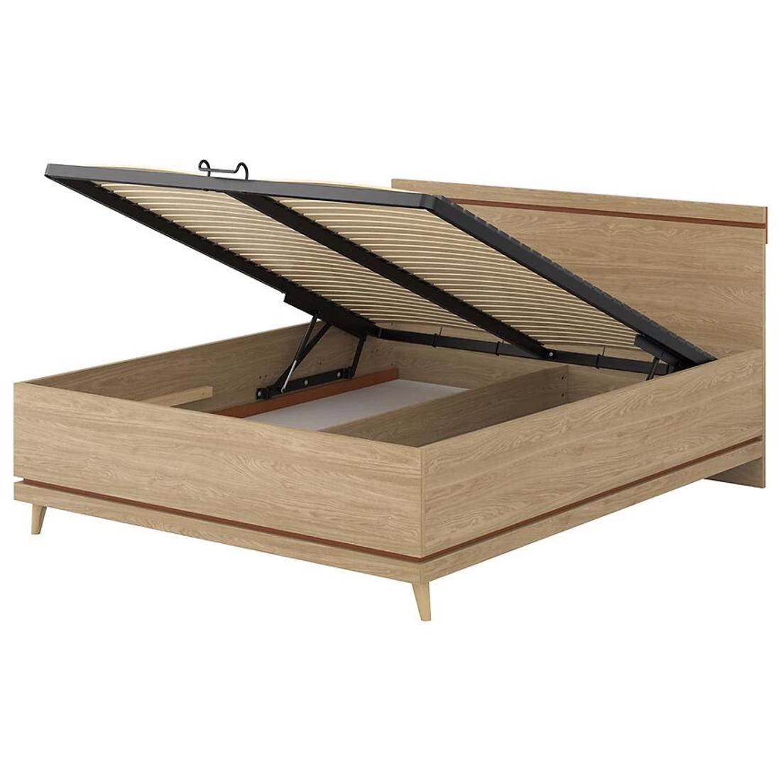 Scandi 51 krevet sa prostorom za odlaganje 165x207x100cm hrast