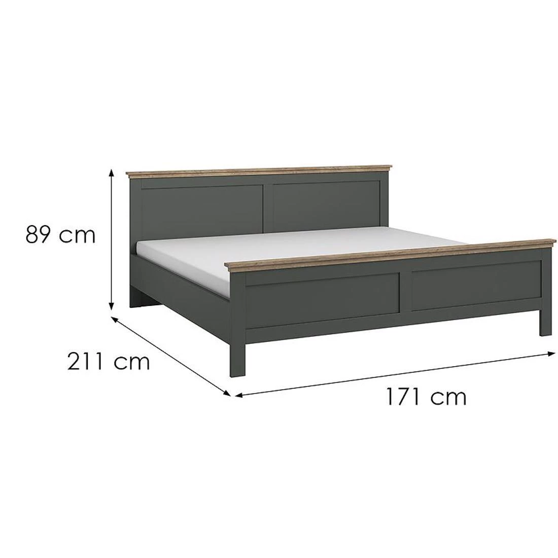 Evora S 31 krevet 171x211x89cm zelena