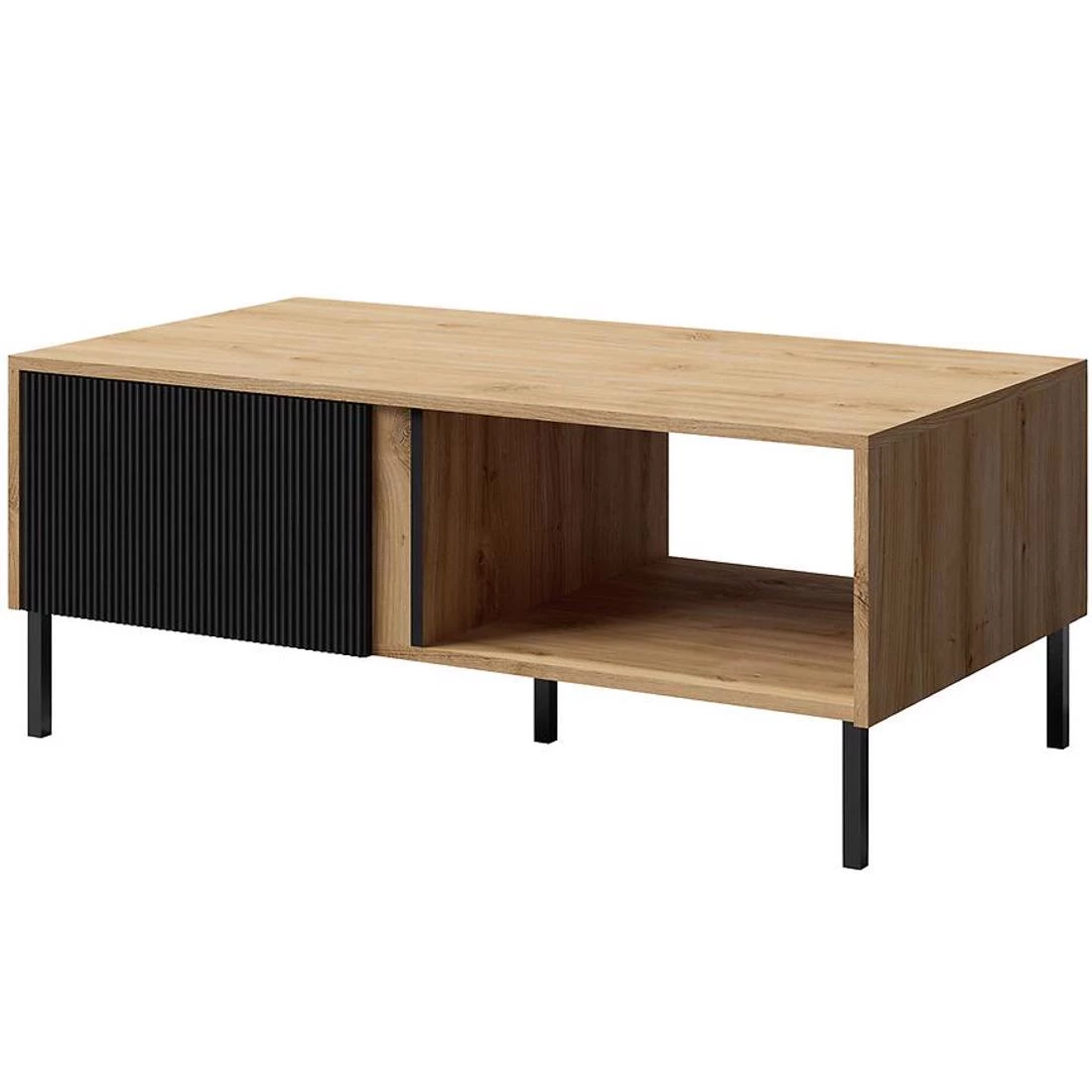 Mia stolic za kavu 110x60x45 cm hrast/crna