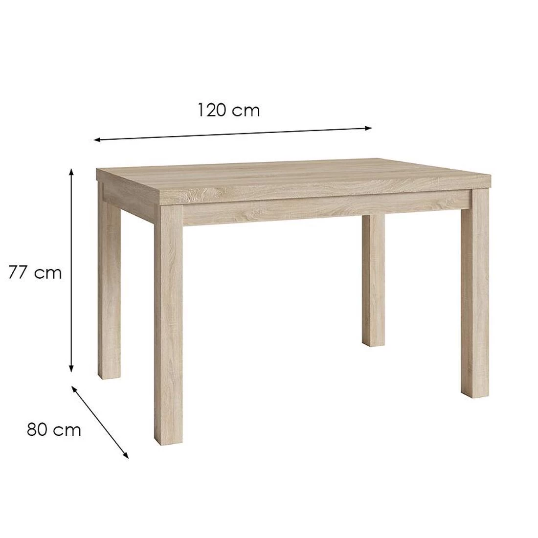 Oskar stol 120x80x77 cm sonoma