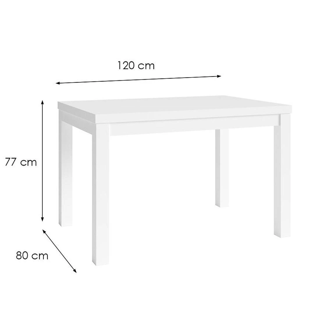 Oskar stol 120x80x77 cm beli