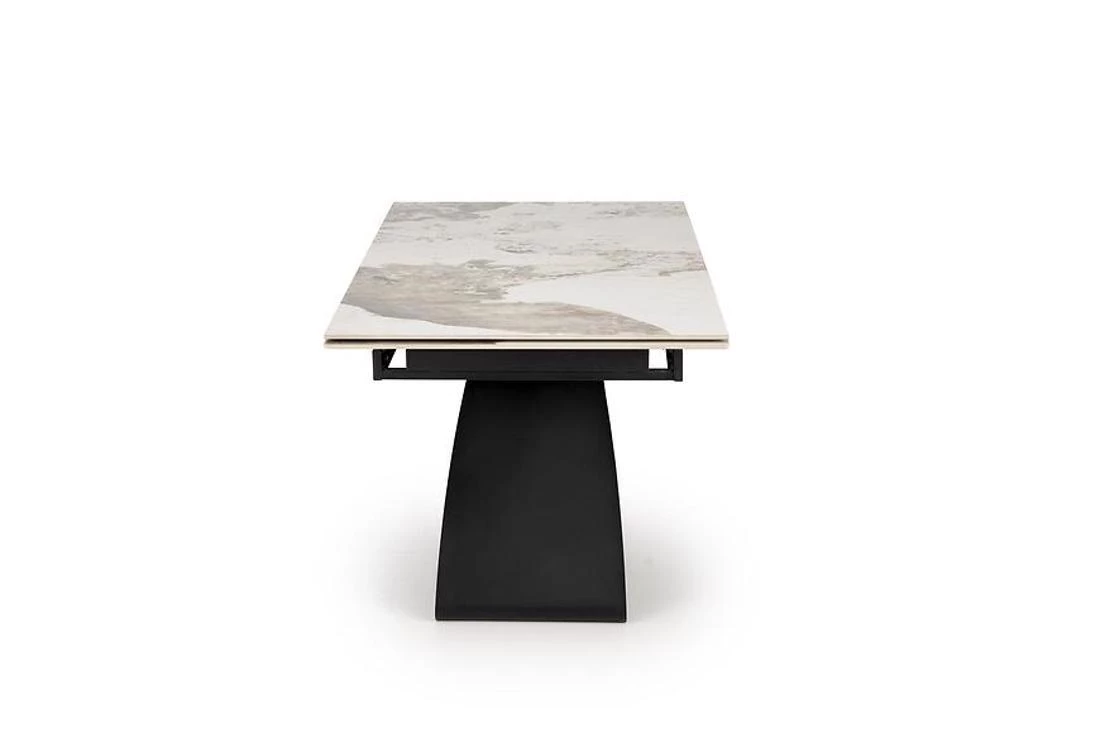 Hilario stol 180/260x90x 75 cm bež mramor/crna