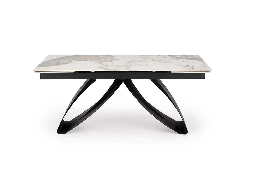 Hilario stol 180/260x90x 75 cm bež mramor/crna