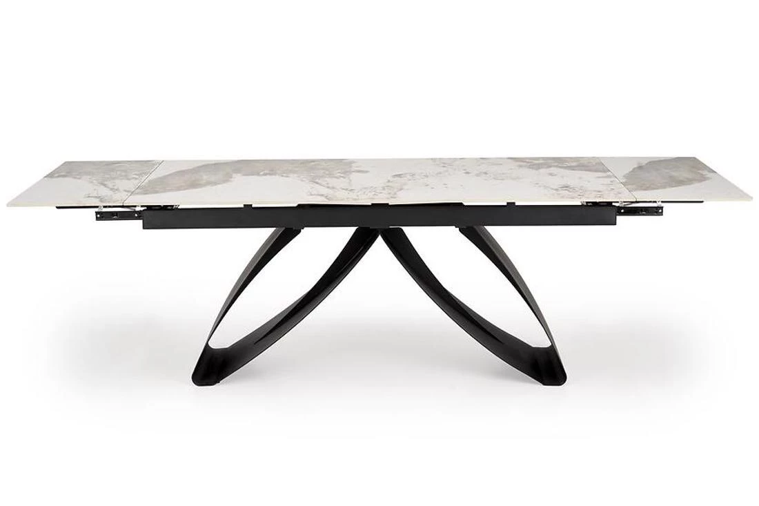 Hilario stol 180/260x90x 75 cm bež mramor/crna