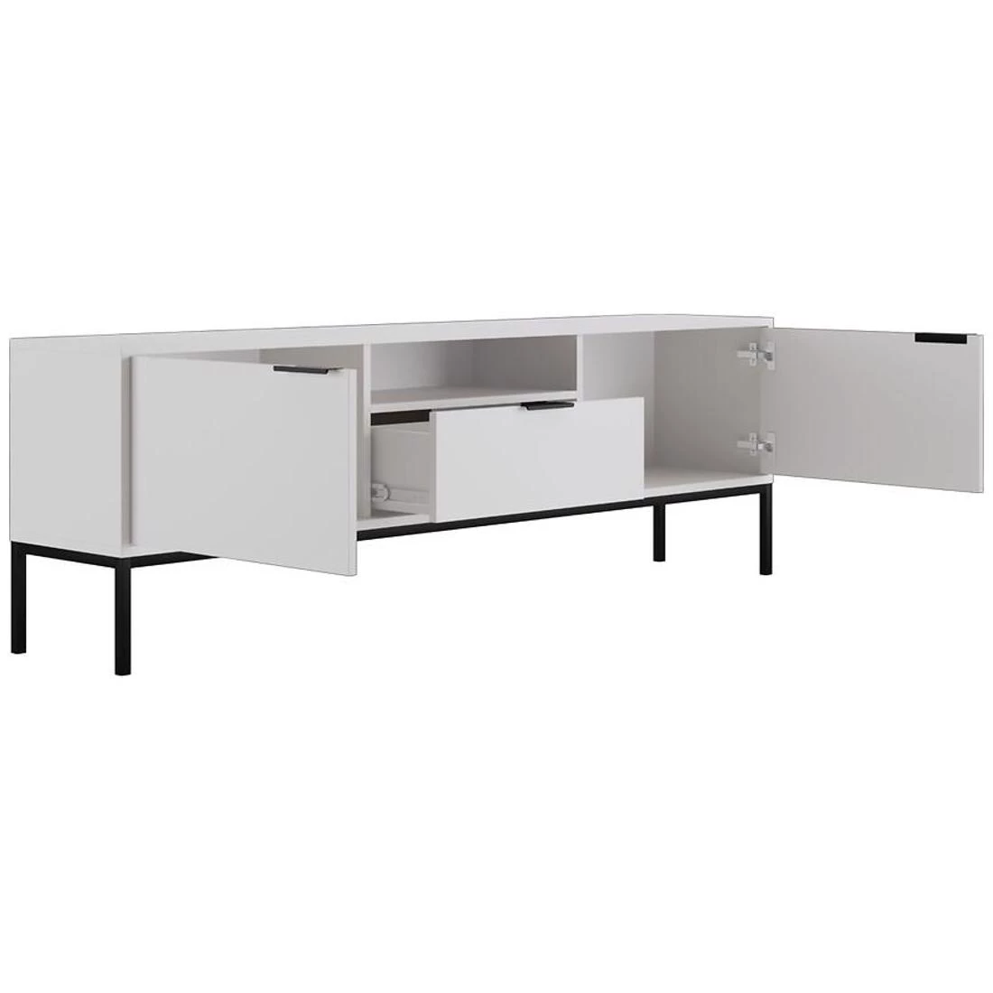 Austin TV ormaric 175x33x56,4 cm bela/crna