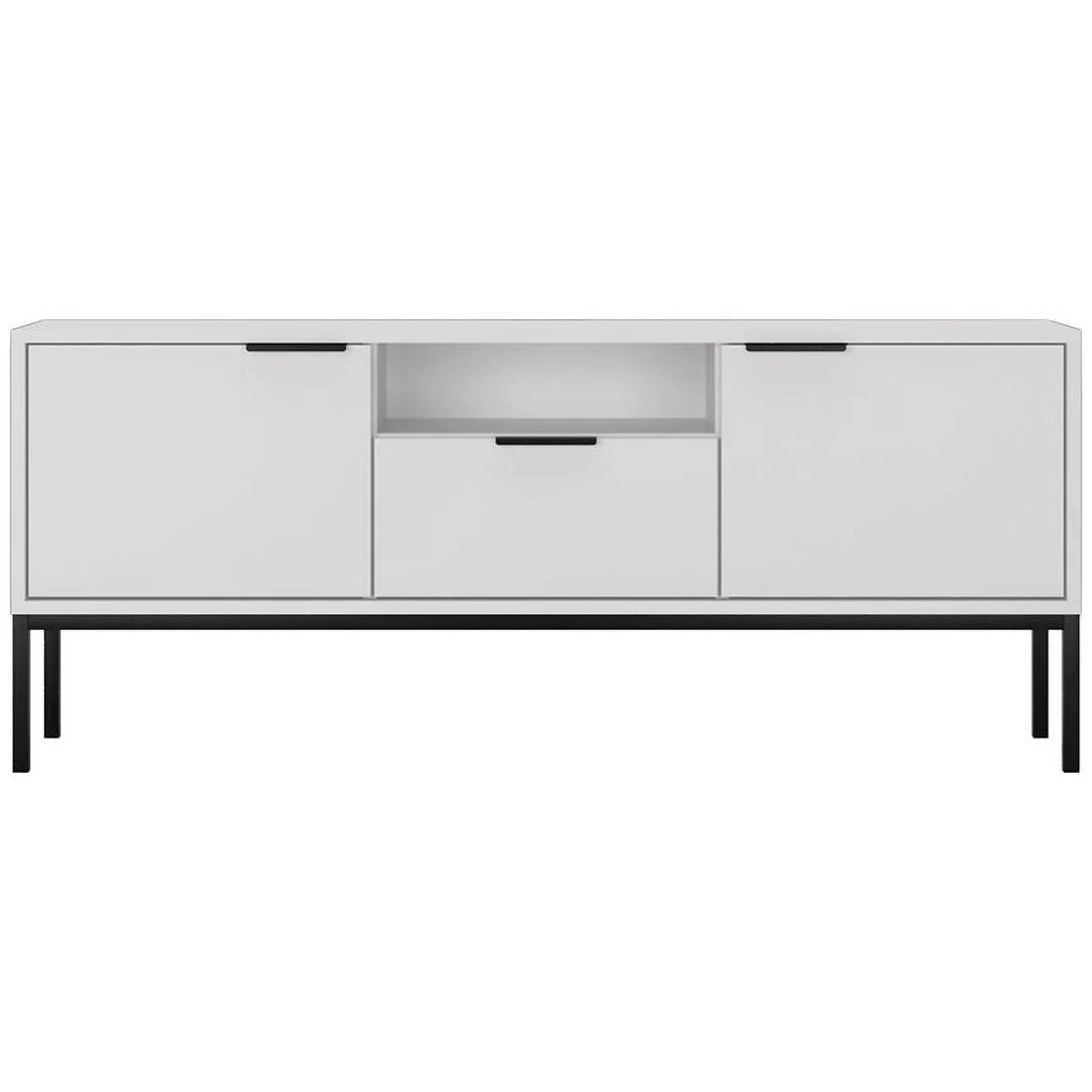 Austin TV ormaric 56,4x33x135 cm bela/crna
