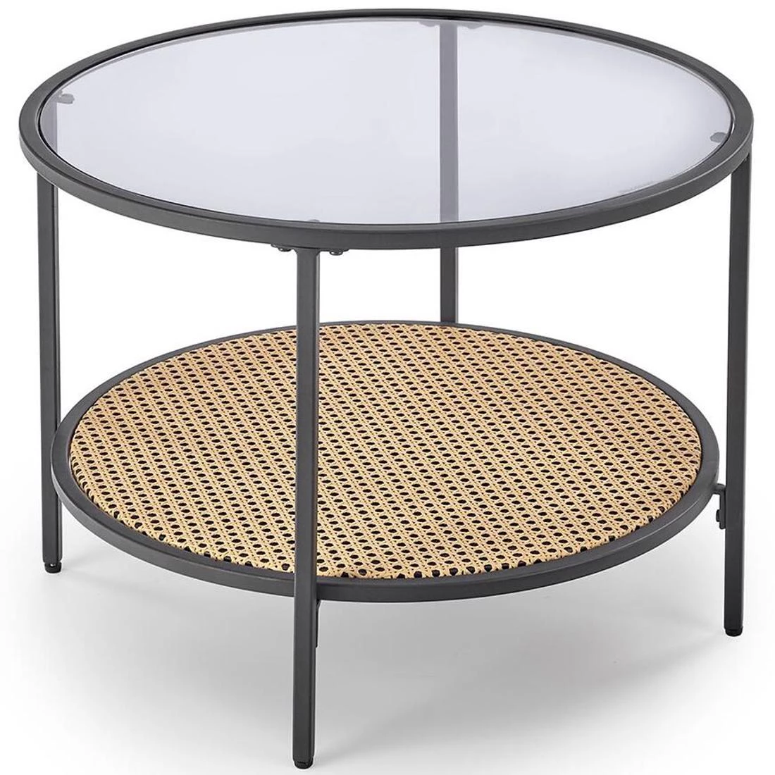 Dakota stolic za kavu 60x60x45 cm smeda/crna