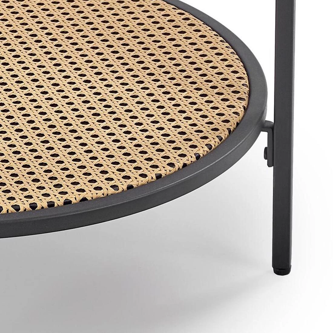 Dakota stolic za kavu 60x60x45 cm smeda/crna