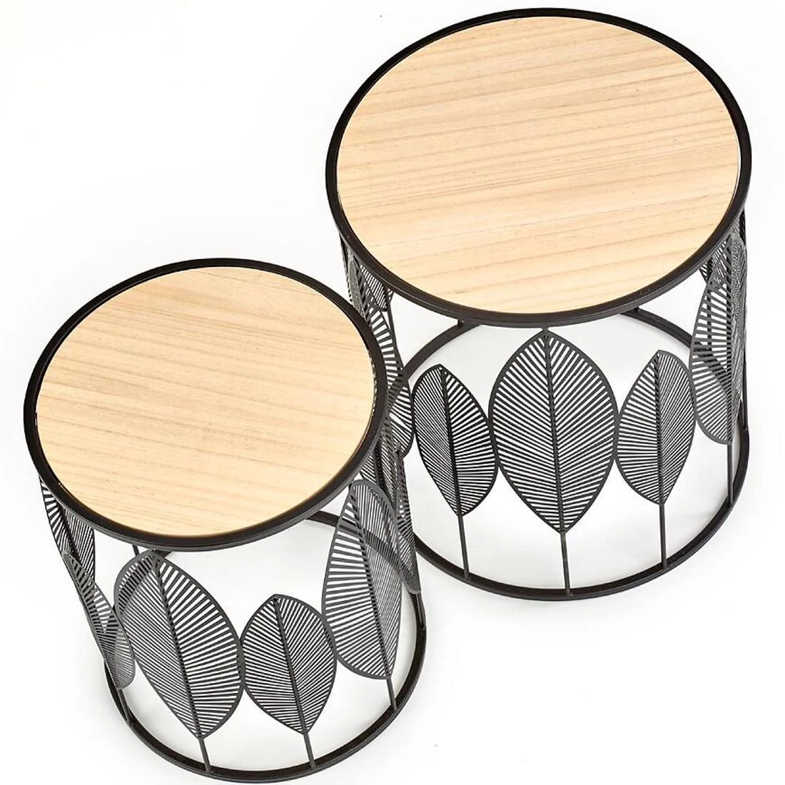 Folla set stolica 40x40x45 cm hrast/crna