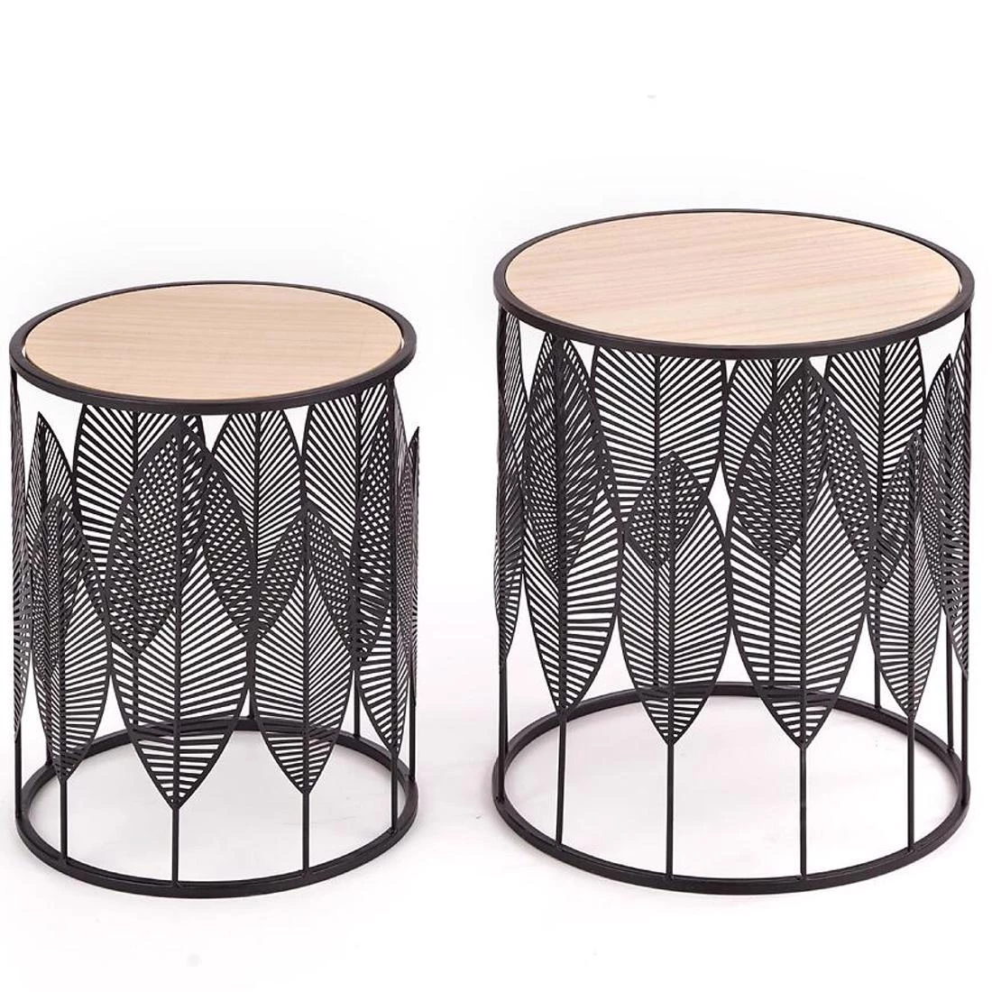 Folla set stolica 40x40x45 cm hrast/crna