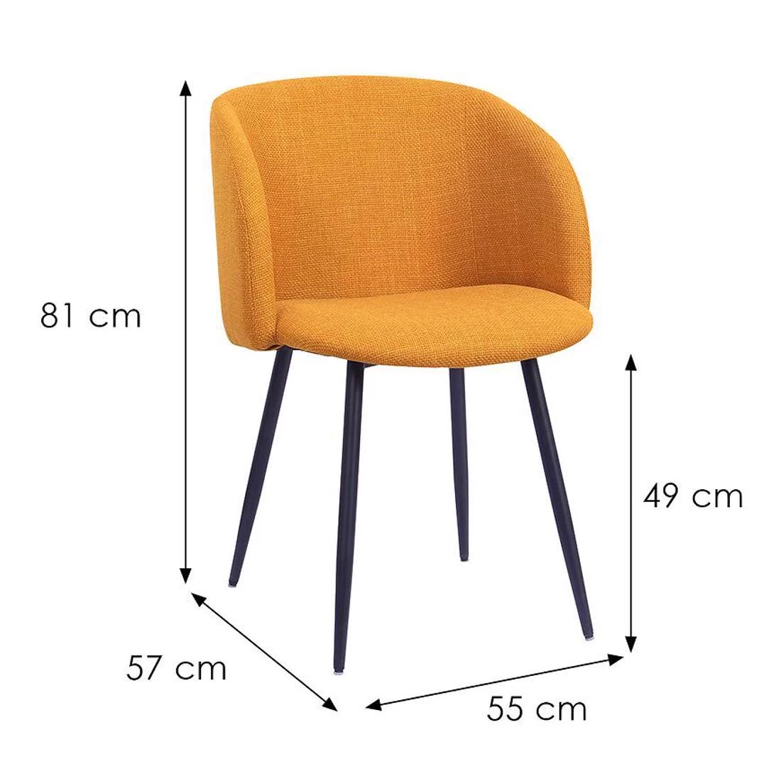 Nadia stolica 55x57x49/81 senf
